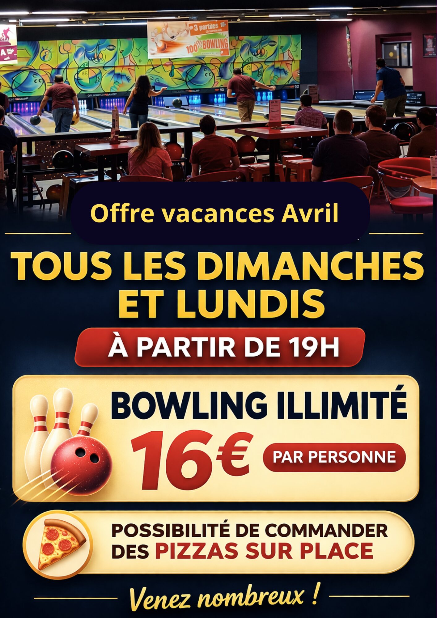 bowling castres CITYFUN vacances avril 2026 ouvert tous les jours