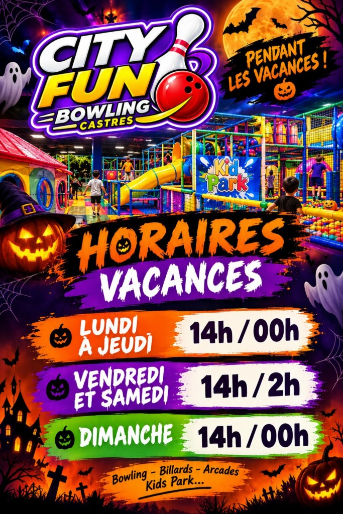 vacances octobre cityfun castres tarn