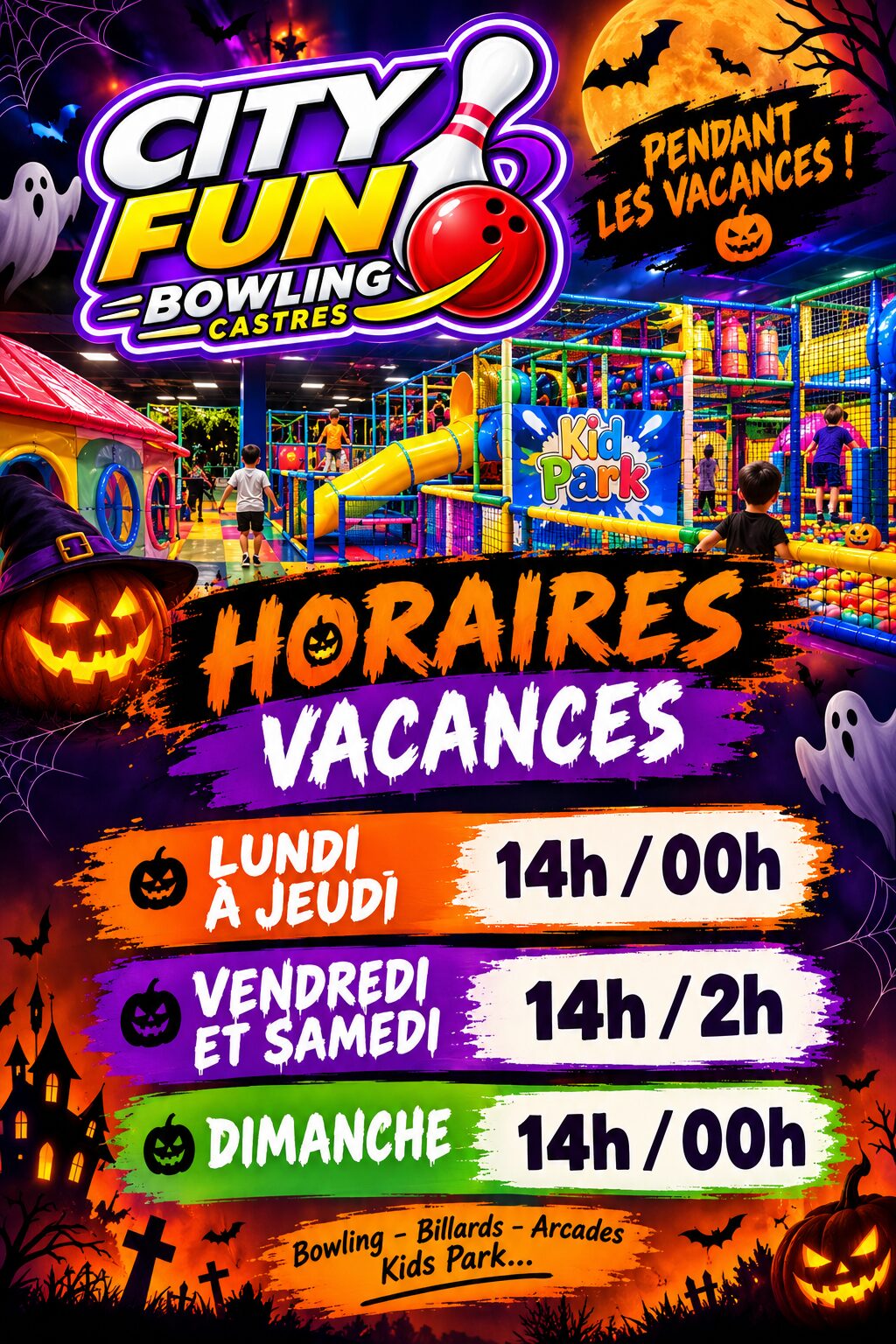 vacances octobre cityfun castres tarn